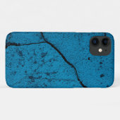 Coques Case-Mate iPhone Fond de mur fissuré bleu (Dos (Horizontal))