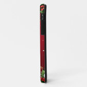 Coques Case-Mate iPhone Fond de Noël festif avec houx et baies (Dos/Gauche)