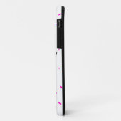 Coques Case-Mate iPhone Fond de nom d'amour abstrait rose minimal simple (Dos/Gauche)