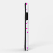 Coques Case-Mate iPhone Fond de nom d'amour abstrait rose minimal simple (Dos/Droite)