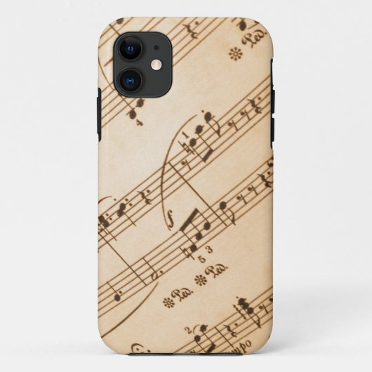 Coques Case-Mate iPhone Fond de notes de musique (Dos)