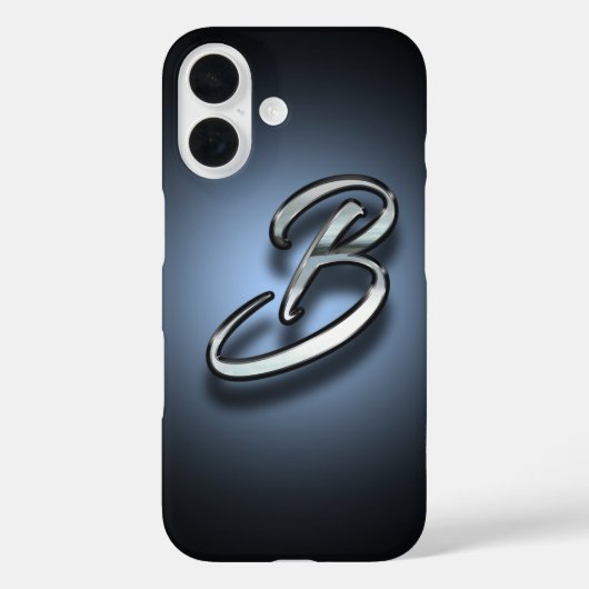 Coques Case-Mate iPhone Fond de projecteur de monogramme (Verso)