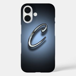 Coques iPhone 16 Fond de projecteur de monogramme