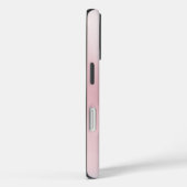 Coques Case-Mate iPhone Fond d'éclaboussure de lavis aquarelle rose Monogr (Verso / Droite)