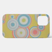 Coques Case-Mate iPhone Fond d'écran-70s-80s-cercles-texture (Verso (horizontal))
