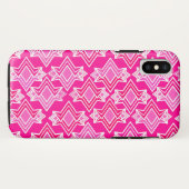 Coques Case-Mate iPhone Fond d'écran Art Déco Motif, Fuchsia Pink (Dos (Horizontal))