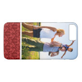 Coques Case-Mate iPhone Fond d'écran rouge photo personnalisé (Dos (Horizontal))