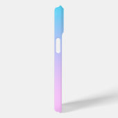 Coques Case-Mate iPhone Fond dégradé bleu et rose (Verso / Droite)