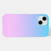 Coques Case-Mate iPhone Fond dégradé bleu et rose (Verso (horizontal))