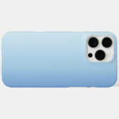 Coques Case-Mate iPhone Fond dégradé bleu minimal (Verso (horizontal))