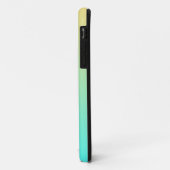Coques Case-Mate iPhone Fond dégradé pastel turquoise jaune (Dos/Gauche)