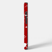 Coques Case-Mate iPhone Fond festif de Noël (Verso / Gauche)