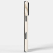 Coques Case-Mate iPhone Fond Linktree Floral Esthétique Marron Beige | (Verso / Droite)