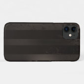 Coques Case-Mate iPhone Fond marron rayé steampunk (Dos (Horizontal))