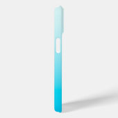 Coques Case-Mate iPhone Fond ombré bleu aqua (Verso / Droite)