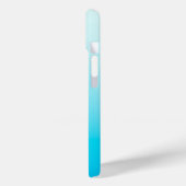Coques Case-Mate iPhone Fond ombré bleu aqua (Verso / Gauche)