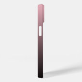 Coques Case-Mate iPhone Fond ombré rose noir (Verso / Droite)