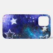 Coques Case-Mate iPhone Fond spatial avec étoiles (Verso (horizontal))