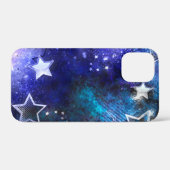 Coques Case-Mate iPhone Fond spatial avec étoiles (Verso (horizontal))