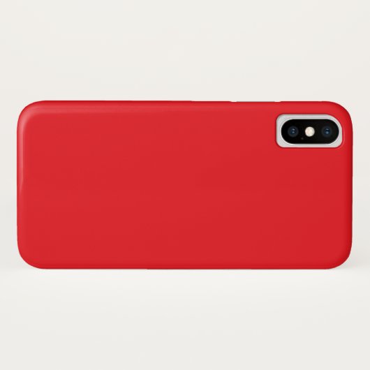 Coques Case-Mate iPhone Fond uni rouge solide (Dos (Horizontal))
