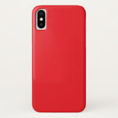 Coques Case-Mate iPhone Fond uni rouge solide (Dos)