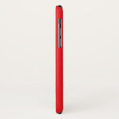 Coques Case-Mate iPhone Fond uni rouge solide (Dos/Gauche)