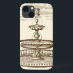 iPhone 13 Case Fontaine de cour avec chérub ornemental<br><div class="desc">Un chérubin ornemental surplombe cette fontaine de cour décorative. L'eau se déverse, collectant dans les bassins individuels de la fontaine. Une image paisible qui aurait l'air extraordinaire dans n'importe quelle maison !</div>