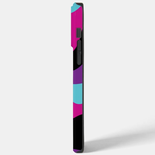 Coques Case-Mate iPhone Fonte cardiaque - rose, violet, bleu et noir (Verso / Gauche)