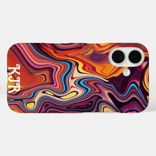 Coques Case-Mate iPhone Fonte volcanique #9 (Verso (horizontal))