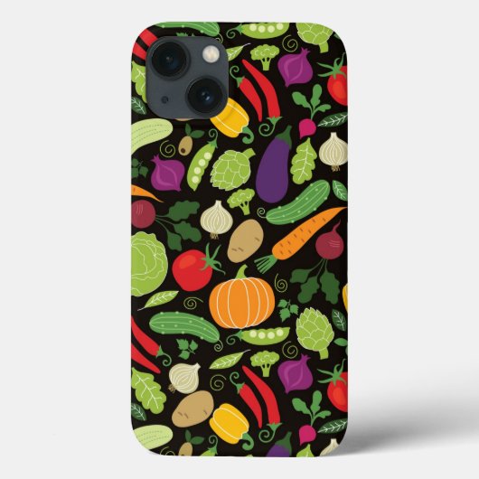 Coques Case-Mate iPhone Food on a black background (Verso)