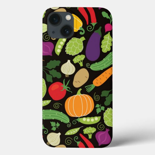Coques Case-Mate iPhone Food on a black background (Verso)
