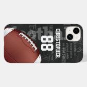 Coques Case-Mate iPhone Football américain Personalized Chalkboard (Verso (horizontal))