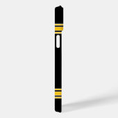 Coques Case-Mate iPhone Football Jersey Black Gold (Verso / Droite)