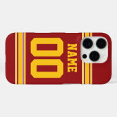 Coques Case-Mate iPhone Football Jersey - Personnaliser avec vos informati (Verso (horizontal))