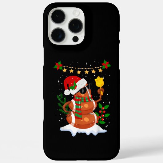 Coques Case-Mate iPhone Football Snowman Santa Hat Joyeux Noël (Verso)