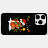 Coques Case-Mate iPhone Football Snowman Santa Hat Joyeux Noël (Verso (horizontal))