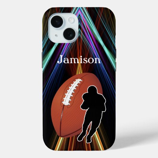 Coques Case-Mate iPhone Football Sport player and ball Personalize (Verso)