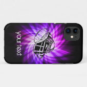 Coques Case-Mate iPhone Football violet cool (Dos (Horizontal))