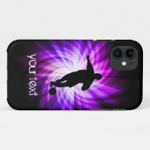 Coques Case-Mate iPhone Football violet cool (Dos (Horizontal))
