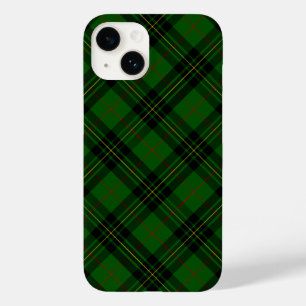 Coque Pour iPhone 14 Forbes tartan vert noir plaid