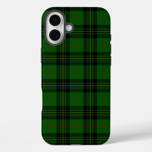 Coques iPhone 16 Plus Forbes tartan vert noir plaid
