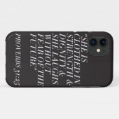 Coques Case-Mate iPhone Force et dignité (noir) (Dos (Horizontal))