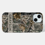 Coques Case-Mate iPhone Forest Branches Camouflage Personalized (Verso (horizontal))