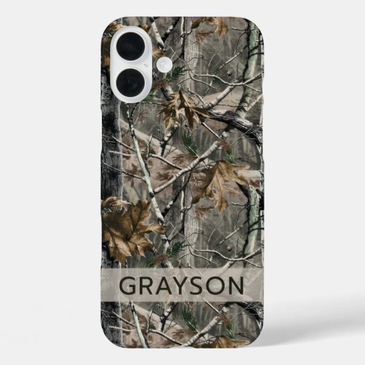 Coques Case-Mate iPhone Forest Branches Camouflage Personalized (Verso)