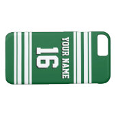 Coques Case-Mate iPhone Forest Green White Team (Dos (Horizontal))