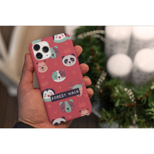 Coque iPhone 15 Pro Forest Walk Animal Friends mignonne & Jouer Téléph