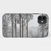 Coques Case-Mate iPhone Forêt à feuillage persistant en hiver (Dos (Horizontal))