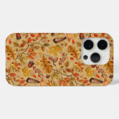Coques Case-Mate iPhone Forêt automnale sur ocre (Verso (horizontal))