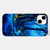 Coques Case-Mate iPhone Forêt Bio Luminescente (Verso (horizontal))