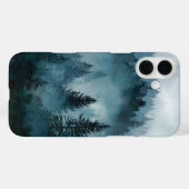 Coques Case-Mate iPhone Forêt Bleue de Minuit Enchantée  (Verso (horizontal))